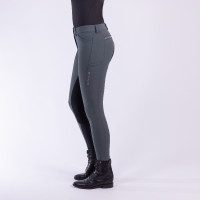 Pantalon d'équitation Euro-Star Arista Fashion Diamond Full Castor sombre Gris