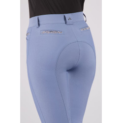 Pantalon d'équitation Euro-Star Arista Fashion Diamond FullGrip Pierre à silex Bleu