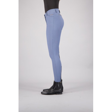 Pantalon d'équitation Euro-Star Arista Fashion Diamond FullGrip Pierre à silex Bleu