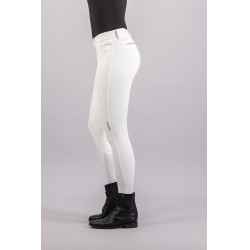 Pantalon d'équitation Euro-Star Arista Fashion Diamond FullGrip Blanc