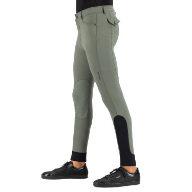 Pantalon d'équitation Euro-Star Camillo KneeGrip Gris roulette