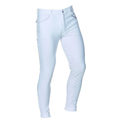 Pantalon Flags & Cup Saint Malo homme Blanc / gris