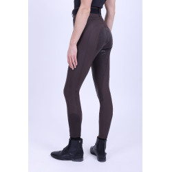 Legging d'équitation HV Polo Clarissa FullGrip Moka Marron Legging d'équitation HV Polo Clarissa FullGrip Moka Marron