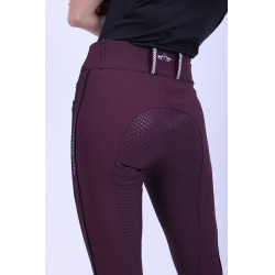 Legging d'équitation HV Polo Isabell FullGrip Baie noire Bordeaux Legging d'équitation HV Polo Isabell FullGrip Baie noire Bordeaux