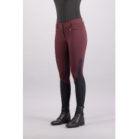 Pantalon d'équitation Euro-star Airflow FullGrip Baie noire Bordeaux Pantalon d'équitation Euro-star Airflow FullGrip Baie noire Bordeaux