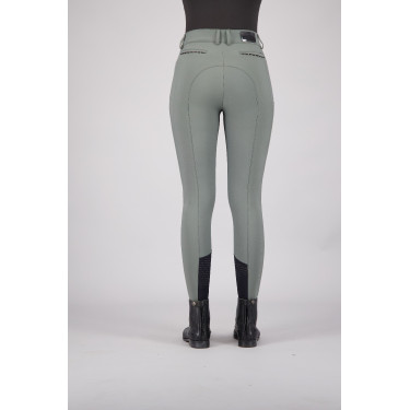Pantalon d'équitation Euro-star Arielle Cool FullGrip Gris roulette