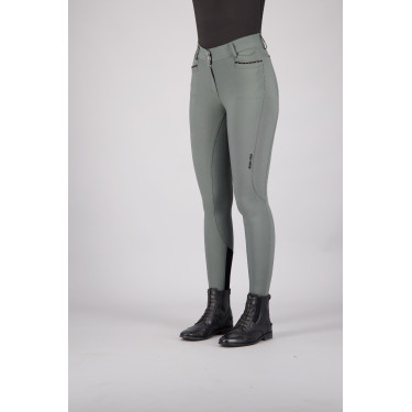 Pantalon d'équitation Euro-star Arielle Cool FullGrip Gris roulette