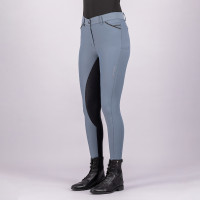 Pantalon d'équitation Euro-star Arista diamond FullGrip Plomb noir