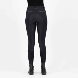 Pantalon d'équitation Euro-star Arista diamond FullGrip Noir