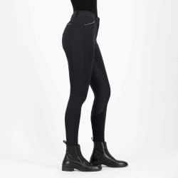 Pantalon d'équitation Euro-star Arista diamond FullGrip Noir