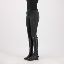 Pantalon d'équitation Euro-star Athletic lean Fullgrip Noir