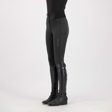 Pantalon d'équitation Euro-star Athletic lean Fullgrip Noir