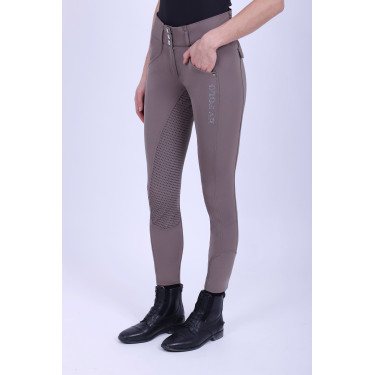 Pantalon d'équitation HV Polo Nadine FullGrip Taupe Foncé Marron