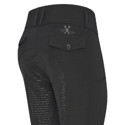 Pantalon d'équitation HV Polo Nadine FullGrip Noir Pantalon d'équitation HV Polo Nadine FullGrip Noir