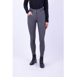 Pantalon d'équitation HV Polo Valeska FullGrip Gris ultime Pantalon d'équitation HV Polo Valeska FullGrip Gris ultime