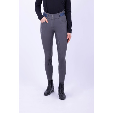 Pantalon d'équitation HV Polo Valeska FullGrip Gris ultime Pantalon d'équitation HV Polo Valeska FullGrip Gris ultime
