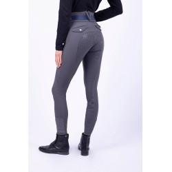 Pantalon d'équitation HV Polo Valeska FullGrip Gris ultime Pantalon d'équitation HV Polo Valeska FullGrip Gris ultime