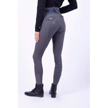 Pantalon d'équitation HV Polo Valeska FullGrip Gris ultime Pantalon d'équitation HV Polo Valeska FullGrip Gris ultime