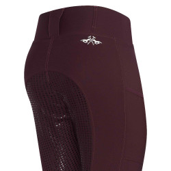 Legging d'équitation HV Polo Classic FullGrip Baie noire Bordeaux Legging d'équitation HV Polo Classic FullGrip Baie noire Bordeaux