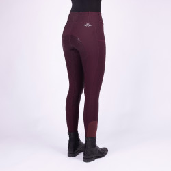 Legging d'équitation HV Polo Classic FullGrip Baie noire Bordeaux Legging d'équitation HV Polo Classic FullGrip Baie noire Bordeaux