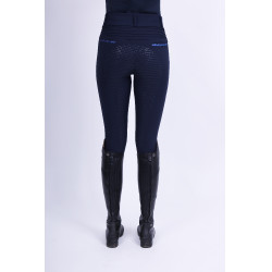 Legging d'équitation Imperial Riding Shiny Sparks FullGrip Marine Bleu marine