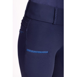 Legging d'équitation Imperial Riding Shiny Sparks FullGrip Marine Bleu marine
