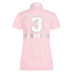 Polo shirt Favouritas EQ Mélange rose puissant