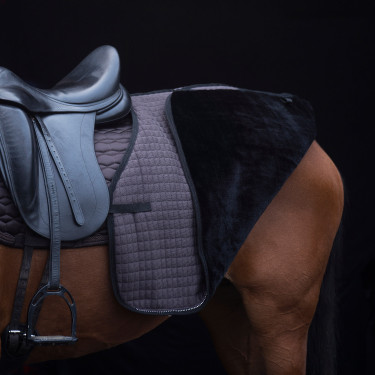 Vierkante uitrijdeken HV Polo Franka Donker Taupe Bruin