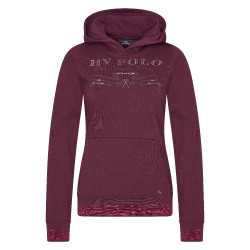 Sweat à capuche HV Polo Ariel Baie noire Bordeaux