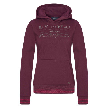 Sweat à capuche HV Polo Ariel Baie noire Bordeaux