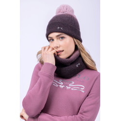 Buisvormige sjaal HV Polo Yara Mauve / mokka