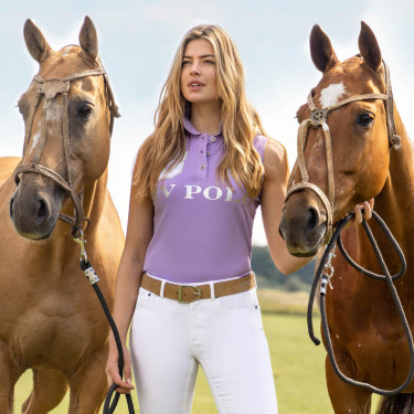 Polo shirt Favouritas sans manches Violet