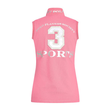 Polo shirt Favouritas sans manches Rose puissant