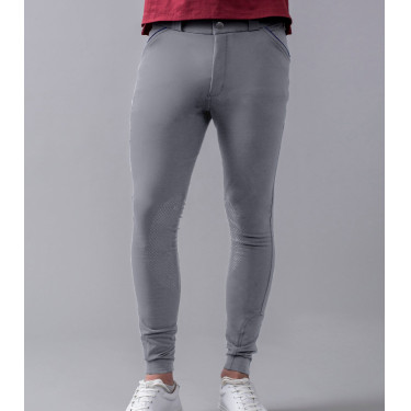 Pantalon d'équitation Kingsland KlKolton à basanes Gris grésil
