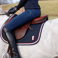 Pantalon Kingsland KLkayce knee grip imitation jean femme Jean foncé Bleu marine