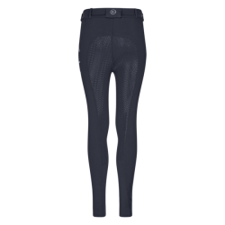 Pantalon Kingsland KLkaysa d’équitation full grip fille Denim délavé bleu