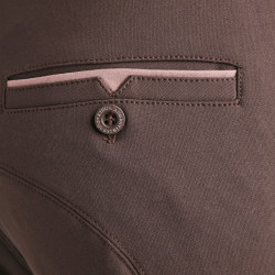 Pantalon Kingsland KLkenton d'équitation à basanes homme Café Noir Marron