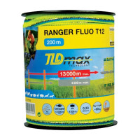 Fluorescerend afrasteringslint voor paarden 12 mm