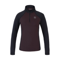 Maillot d'entraînement 3/4 Kingsland KLerin zippé femme Prune violette Londres