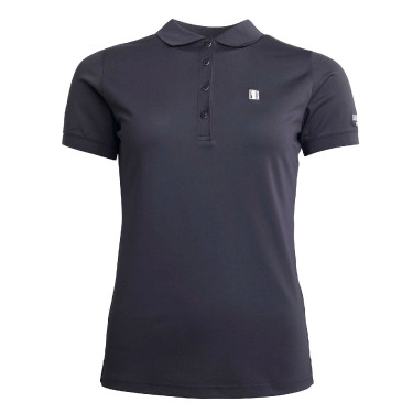 Damespolo Kingsland Classic Piqué Zwart