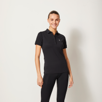 Polo Kingsland Classic Piqué femme Noir