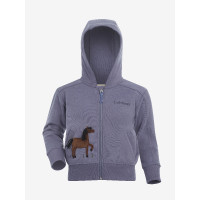 LeMieux Zip Through Mini Charlie hoodie Blauwe gaai