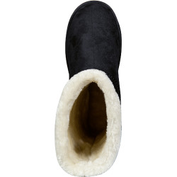 HKM gevoerde waterdichte laarzen Davos Gossiga Zwart fluweel HKM gevoerde waterdichte laarzen Davos Gossiga Zwart fluweel