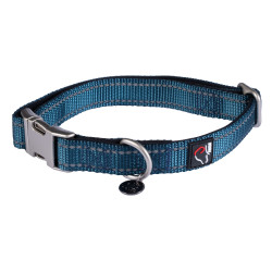 Collier de chien HKM Anam Cara nylon Pétrole Bleu