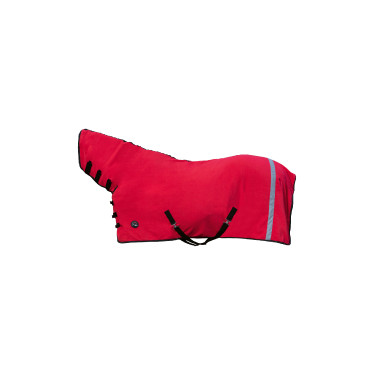 Couverture séchante HKM Reflection avec couvre-cou Rouge Couverture séchante HKM Reflection avec couvre-cou Rouge