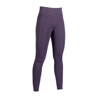 Legging HKM Lavender Bay full seat silicone Lilas foncé Violet