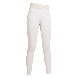 Legging HKM Lavender Bay full seat siliconen Wit