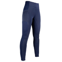 Legging HKM Mesh Style full seat siliconen Donkerblauw Legging HKM Mesh Style full seat siliconen Donkerblauw