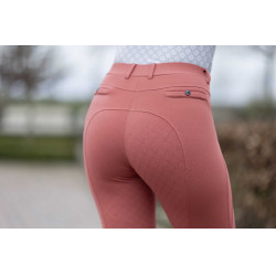 Legging HKM Rosewood full seat  silicone Rouille Marron