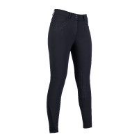 Broek HKM Savona Style siliconen kniestukken Zwart